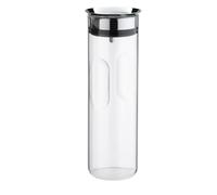WMF Motion Carafe à eau, 1,25 l, hauteur : 29 cm, en verre, couvercle en silicone, fermeture CloseUp, poignée encastrée, passe au lave-vaisselle