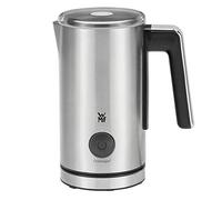 WMF Mousseur à lait électrique Stelio (5 watts, 15-25 ml, revêtement antiadhésif, sans fil, pour mousse de lait chaude et froide, chocolat chaud) Cromargan mat/argenté