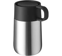 WMF Mug de voyage Impulse - En acier inoxydable - 0,3 l - Fermeture automatique - Ouverture à 360° - Garde les boissons au chaud pendant 6 h / 12 h au froid - Mat
