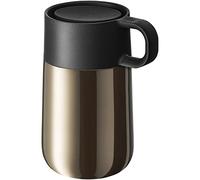 WMF Mug de voyage Impulse - En acier inoxydable - Fermeture automatique - Ouverture à 360° - Garde les boissons au chaud pendant 6h / 12h froid - Marron