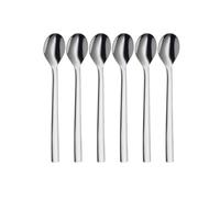 WMF Nuova 12.9139.6046 : Lot de 6 cuillères à café en acier inoxydable 18/10 Cromargan®, design Jutta Keil, compatible lave-vaisselle, emballage cadeau.