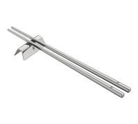 WMF Nuova Chopstick Lot de 6 baguettes avec repose-couverts pour 2 personnes en acier inoxydable Cromargan poli Passe au lave-vaisselle