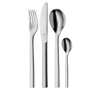 WMF Nuova Set de Couverts pour 1 Personne, 4 pièces, Couteaux Monobloc, Acier Inoxydable Cromargan Poli, Passe au Lave-Vaisselle