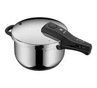 WMF Perfect Autocuiseur à induction 4,5 l, grand signal de cuisson, 2 niveaux de cuisson, poignée de couvercle amovible, acier inoxydable Cromargan