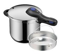 WMF Perfect Plus - Autocuiseur rapide Ø 22 cm de diamètre 6 litres et demi, avec protection contre les flammes, intérieur, acier inoxydable Cromargan pour induction