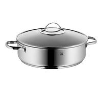 WMF Poêle à Braiser 28 cm bord haut, cocotte avec couvercle 5 l, braisière induction, allant au four, revêtement antiadhésif, convient à tous les types de feux, sans gouttes, acier
