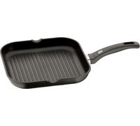 WMF poêle à griller 27x27 cm avec bec verseur, aluminium revêtu, poêle à steak idéale pour rôtir croustillant, poêle carrée, poignée plastique
