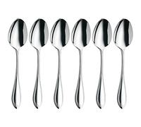 WMF Premiere set de 6 cuillères à expresso, 10,8 cm, cuillère à expresso Cromargan Protect en acier inoxydable poli, petites cuillères résistantes aux rayures, passent au lave-vaisselle