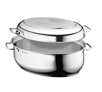 WMF Profi Plus - Rôtissoire avec couvercle à double fonction, compatible avec l'induction et le four, 8,5L en acier inoxydable Chromargan