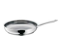 WMF Profi Poêle 28 cm, poêle en acier inoxydable non revêtue, poêle en acier inoxydable Cromargan compatible induction, convient à tous les types de feux, allant au four, adaptée au lave-vaisselle