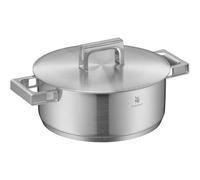WMF Profi Resist Poêle à frire en acier inoxydable avec revêtement multicouche et poignée en acier inoxydable compatible avec tous les types de plaques de cuisson et passe au four 24 cm