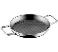 WMF Profi Resist Poêle de service 24 cm, Induction + four, Acier inoxydable poli, Revêtement antiadhésif PermaDur, Structure de protection anti-rayures 1756346411