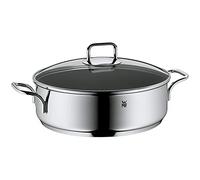 WMF Sauteuse avec couvercle en acier inoxydable Cromargan - 28 cm - Compatible avec plaques à induction - 5 l