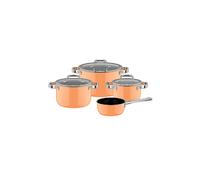 WMF Set de casseroles 4 pièces FUSIONTEC MINERLA PRO Papaya Orange orange