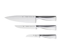 WMF Set de Couteaux 3 pièces, Grand Gourmet Performance Cut, fabriqué en Allemagne, Lame en Acier spécial forgé, Acier Inoxydable, Silber, en 3 Parties