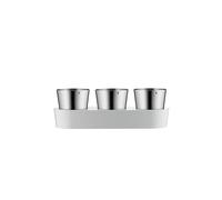 WMF Set de jardin d'herbes aromatiques d'intérieur Gourmet 3 pièces Cromargan / Blanc argent