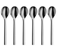 WMF Teaspoon Set 6-pcs. Nuova, Stainless Steel, Silver, 11.1 x 14.9 x 7.1 cm Sin