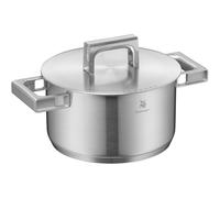 WMF Ultimate Cool Grande casserole à induction avec couvercle en acier inoxydable Cromargan mat et poignées réductrices de chaleur Compatible avec plaques à induction 20 cm 3,4 l Passe au