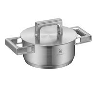 WMF Ultimate Cool marmite petite 16 cm, couvercle en acier inoxydable, cocotte induction 1,4 l, acier inoxydable Cromargan mat, poignées réductrices de chaleur, cocotte à induction avec graduation in