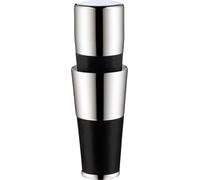 WMF VINO Verseur à vin 2en1 avec bouchon de bouteille, acier inoxydable Cromargan, silicone, H 4cm, Ø 2,4cm