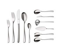 WMF Vision Set de Couverts pour 12 Personnes, 66 pièces, 60 pièces avec Couverts de Service, Couteau à Manche Creux, Cromargan Protect Mat, résistant aux Rayures, Passe au Lave-Vaisselle