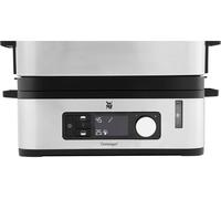 WMF KITCHENminis 0415090011 cuiseur vapeur 2 Nombre de paniers Comptoir 900 W Noir, Acier inoxydable