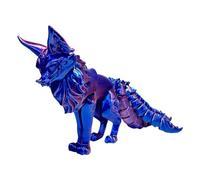 WMFASBAG 18 cm Imprimante 3D à Collectionner Figurine de Renard à Neuf queues Soulageant Le Stress Figurines d'action multiarticulaires de Renard à Neuf queues avec articulations Mobiles Fig