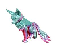 WMFASBAG 18 cm Imprimante 3D Posable Toy Soulagement du Stress Figurine d'action de Renard à Neuf Queues à Collectionner avec articulations Mobiles Figurines d'action Multiarticulaires de