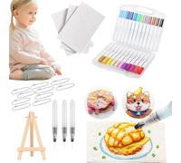 WMFASBAG 3D Drawing Canvas Sponge Puffy Paint Kit Art Supplies (Rectangle)