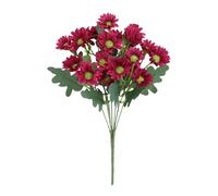 WMFASBAG 5 Faisceaux artificiels de Fausses Fleurs de Marguerite pour décoration de Mariage à Domicile (Rouge Rose)