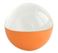 WMFASBAG Boule de cristal vidéo 3D avec lampe orbe à mémoire de forme à base noire pour famille et amis (Orange)