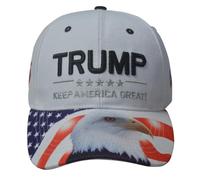 WMFASBAG Casquette de Baseball Trump Chapeau de Broderie 3D Chapeaux de Camionneur réglables Gardez l'Amérique avec Motif d'aigle pour Les Sports de Plein air