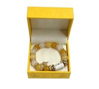 WMFASBAG Crystal Limited Edition Beaded Bracelets with Gold Tassel Spring
