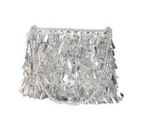WMFASBAG Femmes Vintage Sequin Clutch Sac à dîner de paillettes de sac à main élégant (argent)