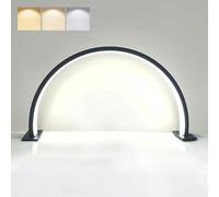 WMFASBAG Half Moon Light for Nail Desk LED Light Light Nail Desk Lampe (Black Tri Color)