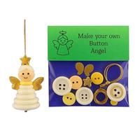 WMFASBAG Ornement des artisans de Noël de Button DIY Kit d'ornements faits maison (Angel)