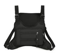 WMFASBAG - Sac à Dos de Sport à la Mode, Multi-Poches, Streetwear, Sac de Poitrine, Gilet de de capacité, Sac à Dos pour Course à Pied et
