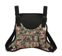 WMFASBAG - Sac à Dos de Sport à la Mode, Multi-Poches, Streetwear, Sac de Poitrine, Gilet de de capacité, Sac à Dos pour Course à Pied et