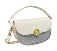 WMFASBAG Sac crossbody punboda Pu Leather Saddle Sac à bourse pour les femmes (blanc)