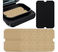 WMKGG Lot de 200 doublures rectangulaires perforées pour friteuse à air comprimé Ninja Foodi XL Smart FG551 6 en 1
