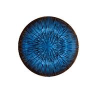 WML Bowl Vaisselle Assiette de pâtes Western avec assiettes de pâtes aux fruits, Nordic Cat's Eye, bleu Vaisselle (Color : Blue, Size : 21.8 * 3cm)