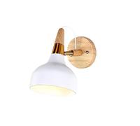 Wmmner 1 Pack Nordic Minimalist Dimmable, Remote Control Led Lamp Wireless Battery Operated Lamp White Shade Wall Lamp For Deco