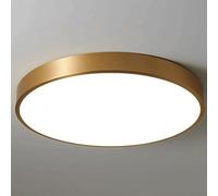 Wmmner 3000K-6000K Gradation, Cuivre Ultra-Mince, Plafonnier À Montage Encastré À Led, Luminaire Intérieur À Économie D'Énergie, Lampe Plate À Abat-Jour En Acrylique.Numéro/50Cm
