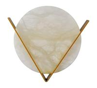 Wmmner Abat-Jour Créatif En Marbre de Style Nordique Led 4W Appliques Murales Lighting Support de Lettre En V En Fer Forgé Appliques Murales Pour Chambre À Coucher Salon Couloir Luminaire
