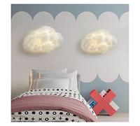 Wmmner Applique Murale, Applique Murale, Applique Murale Led Cloud, Appliques Murales Modernes En Fibre Pour Chambre À Coucher, Lampes Décoratives Pour Chambre D'Enfant, Luminaires (Grand Format, Coul