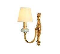 Wmmner Applique Murale, Applique Murale Européenne Simple, Luminaire Mural En Céramique Pour Couloir, Vis Led, Ampoule À Économie D'Énergie, Applique Murale, Applique Murale Simple Pour Chambre À Couc