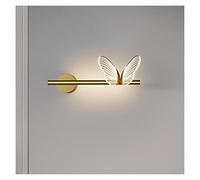 Wmmner Applique Murale, Applique Murale, Lampe Murale Papillon Pour Chambre À Coucher, Lampe de Chevet Moderne, Applique Murale Pour Salle Den, Éclairage Intérieur, Dropshipping, Lumière Dorée (60 Cm,