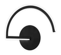 Wmmner Applique Murale Applique Murale Simple Applique Murale Noire Mate Led Applique Murale, Appliques D'Éclairage de Montage Mural En Forme Semi-Arc, Pour Espace de Vie