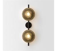 Wmmner Applique Murale Appliques Led Lampe de Chevet Allée Salon Lampe En Verrelampes de Chambre À Coucher Lumières Intérieures/Lumière Chaude/C2Yanmosha-25.59In