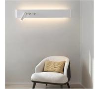 Wmmner Applique Murale, Appliques Murales Modernes À Led Noires Et Blanches Avec Swdémangeaisonse Étude Salon Chevet Chambre À Coucher Couloir Lumières Éclairage Intérieur Avec Projecteur, Chane/Une S